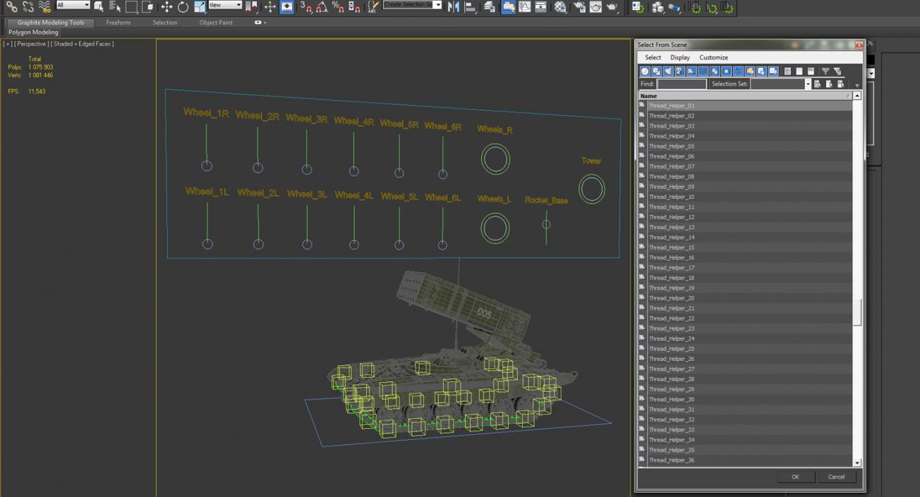 3D Rigged Russian Military Vehicles Collection model