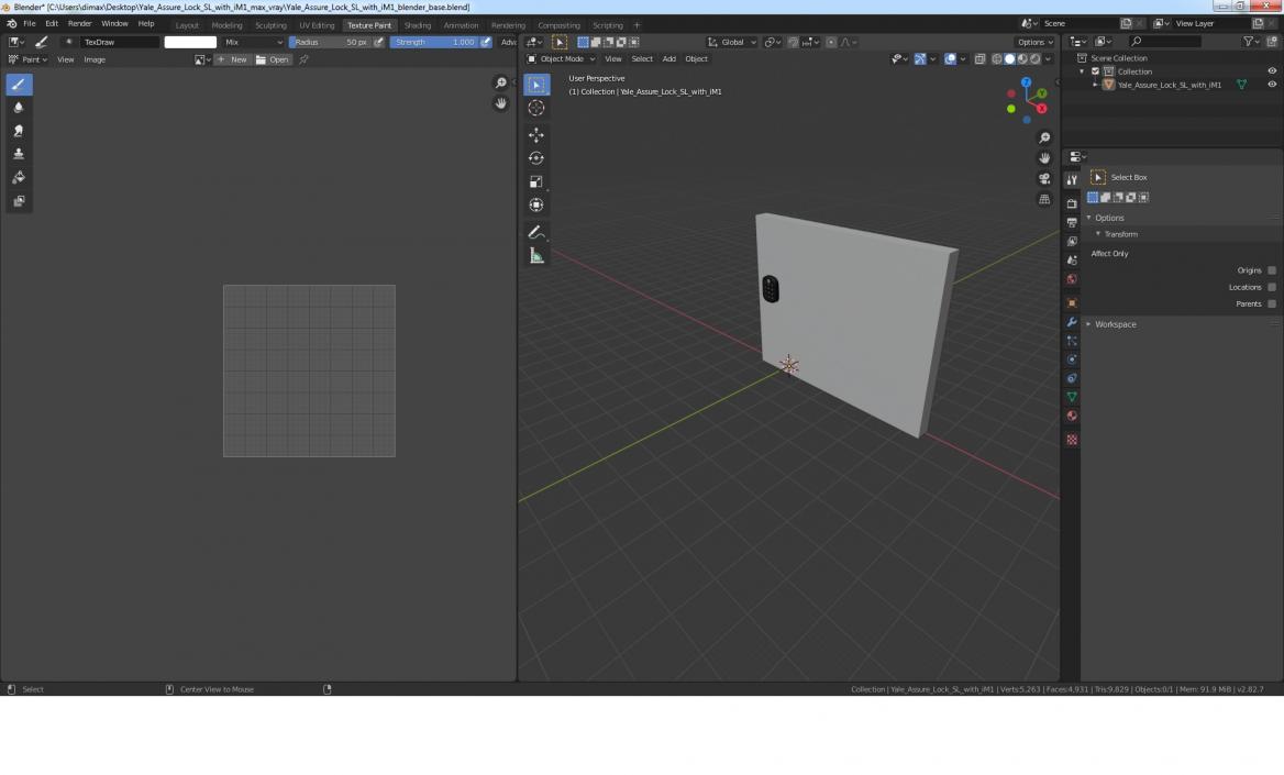 3D Yale Assure Lock SL with iM1 model