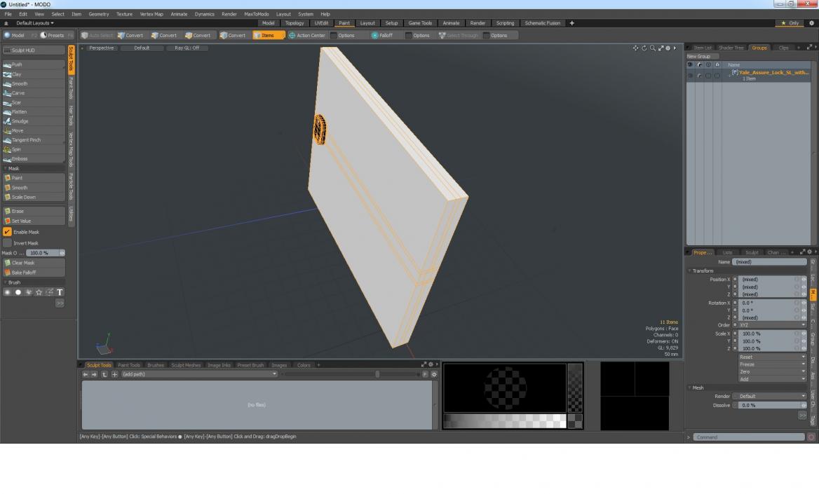 3D Yale Assure Lock SL with iM1 model