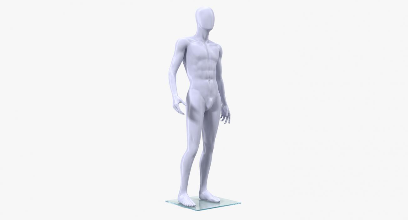 3D Male Mannequin Standing Pose model