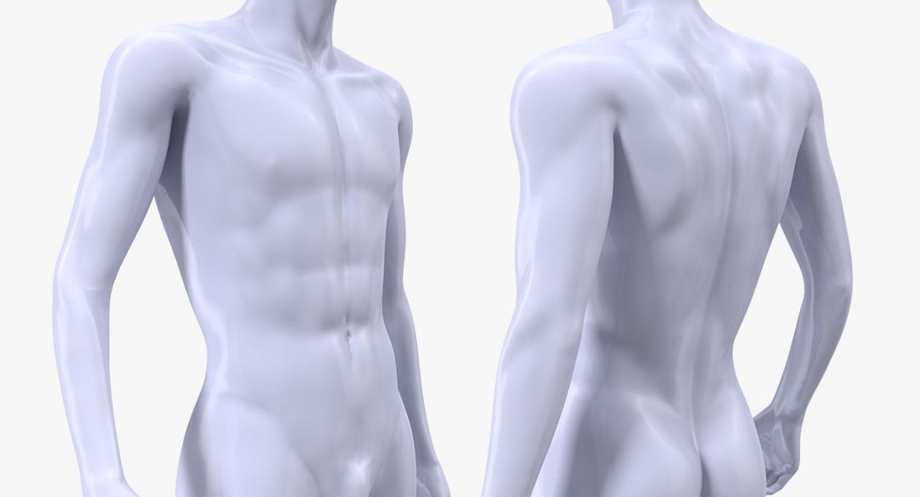 3D Male Mannequin Standing Pose model