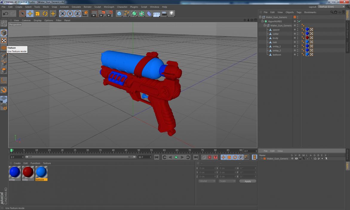 Water Gun 3D model