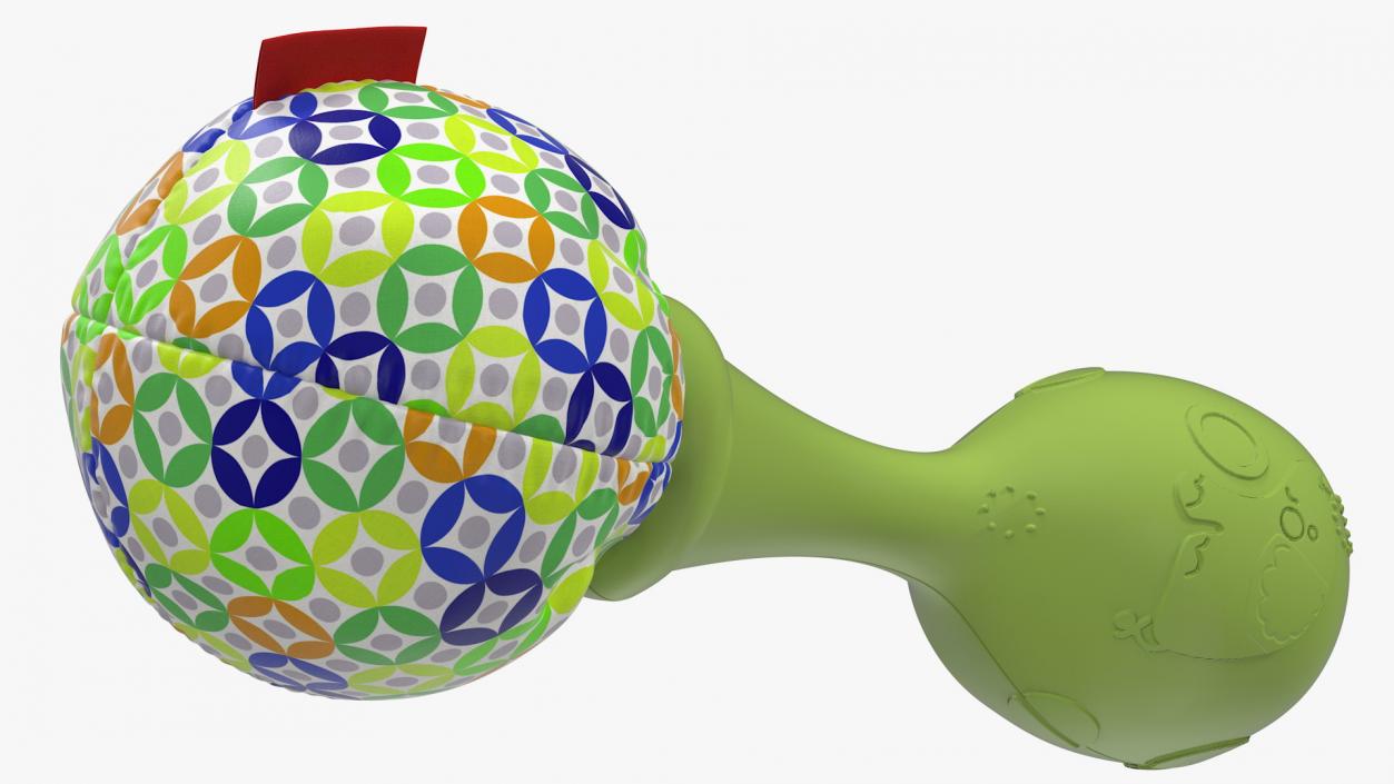 3D model Green Baby Rattle Generic