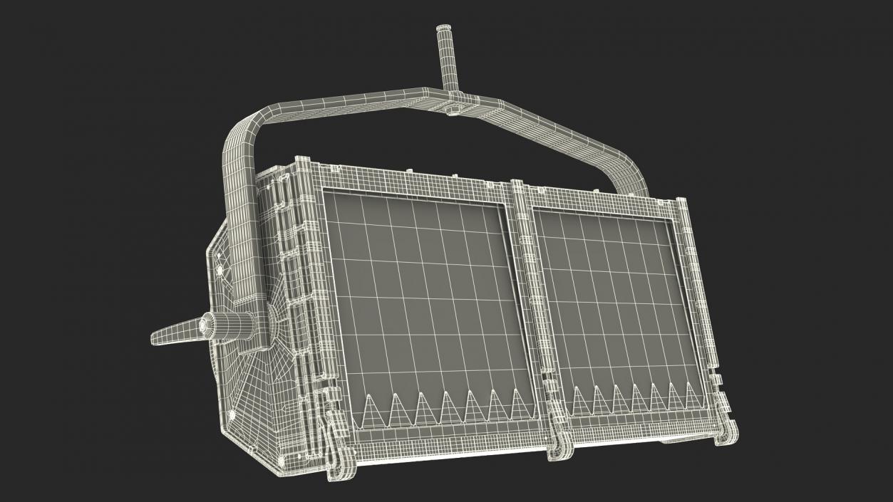 3D Double Flood Light model