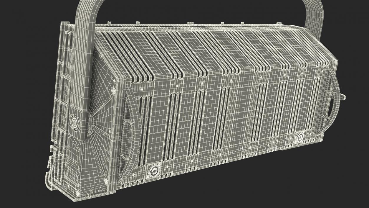 3D Double Flood Light model