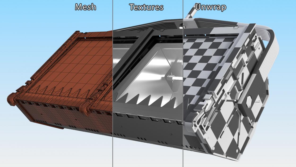 3D Double Flood Light model