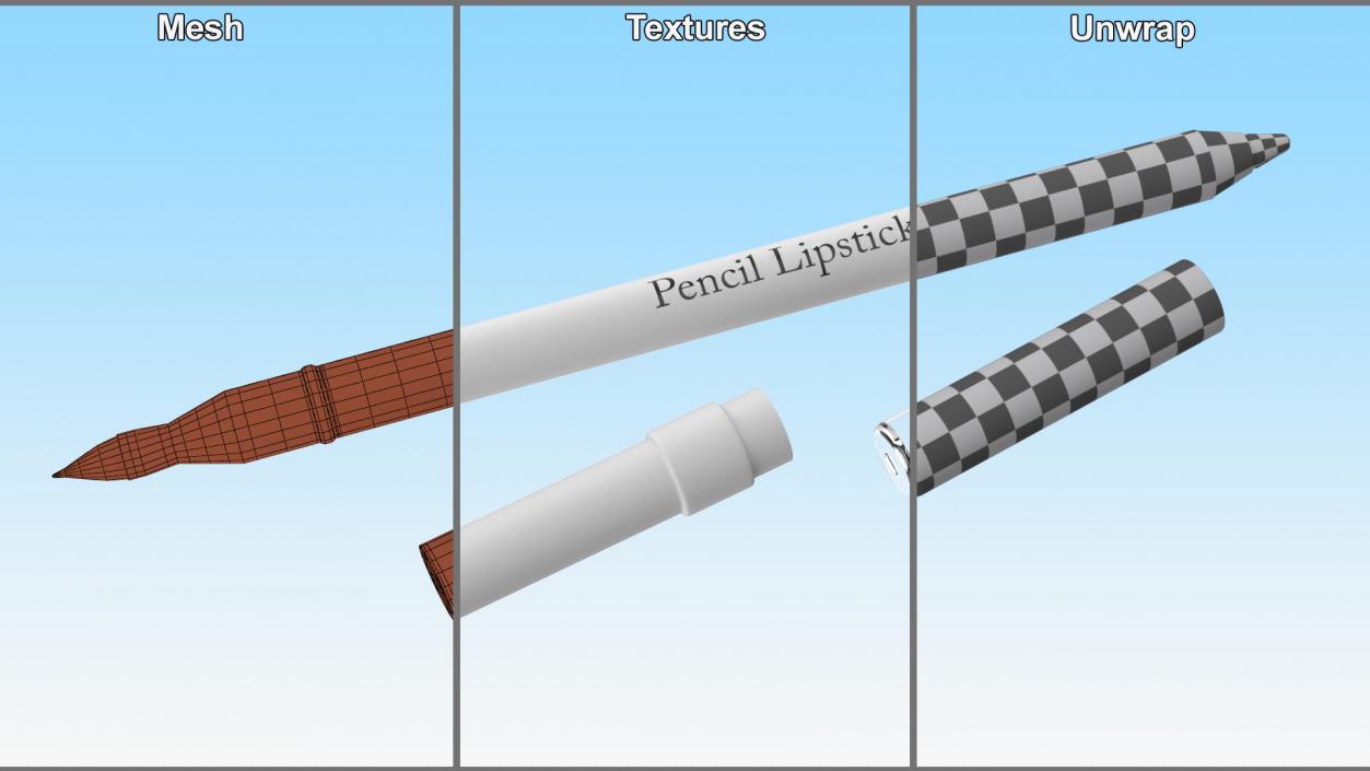 3D Makeup Lipstick Pencil with Cap