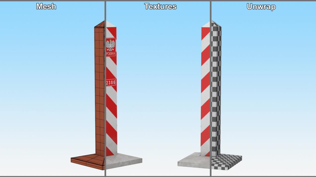 3D model Border Posts Collection 2