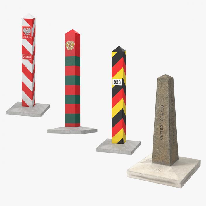 3D model Border Posts Collection 2