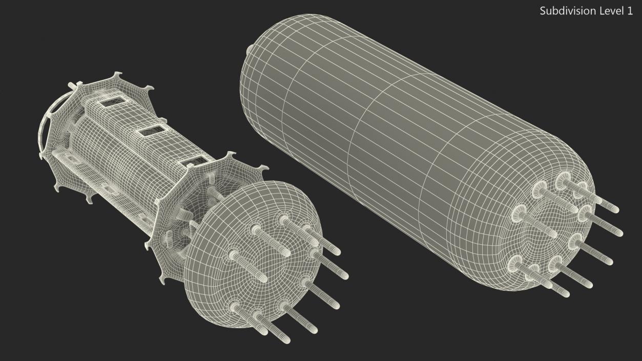 3D Vacuum Tube EL84 6BQ5