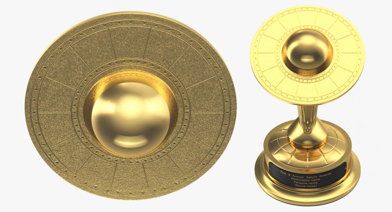 3D Saturn Trophy model