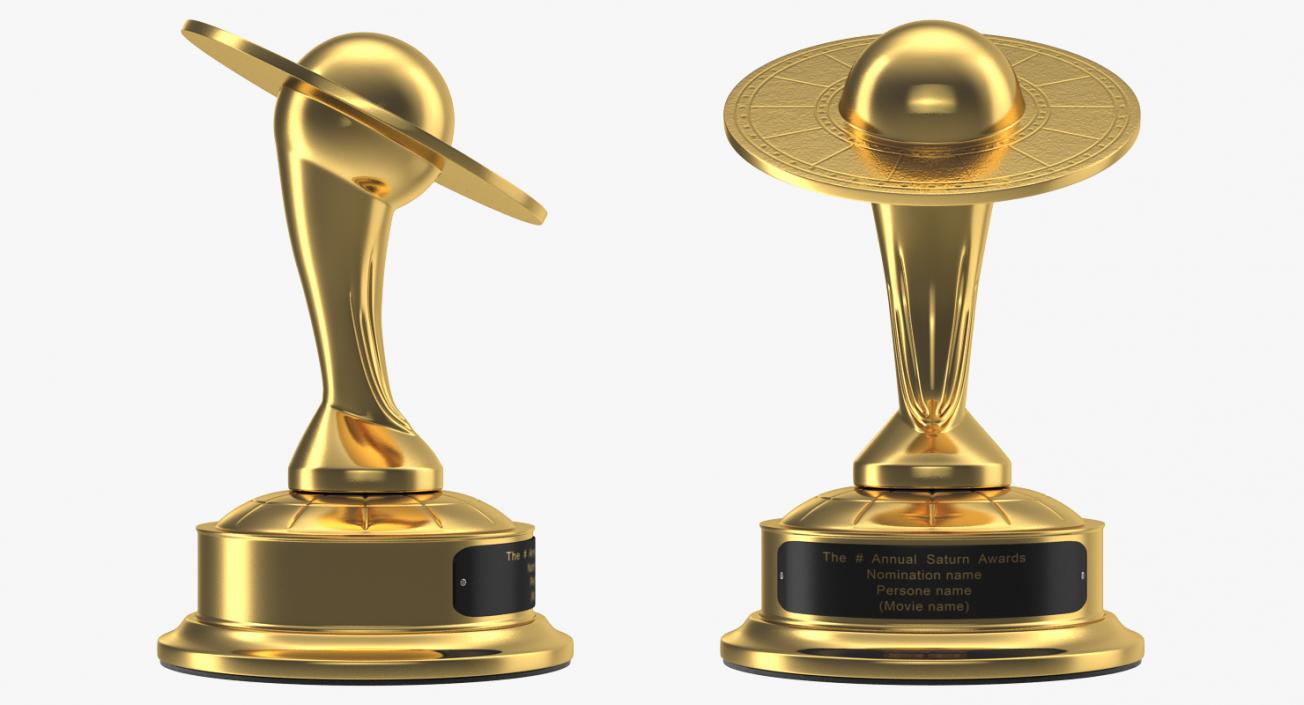 3D Saturn Trophy model