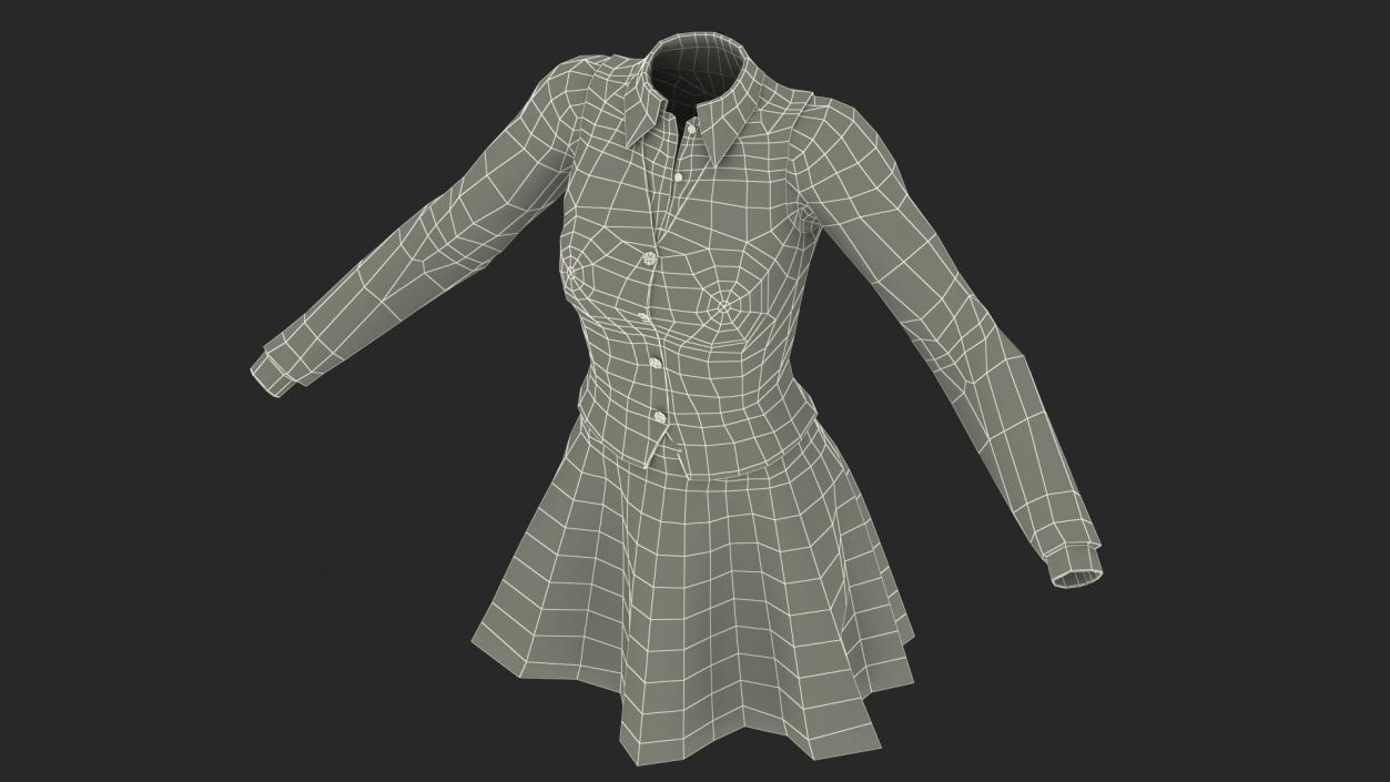 3D School Outfit model