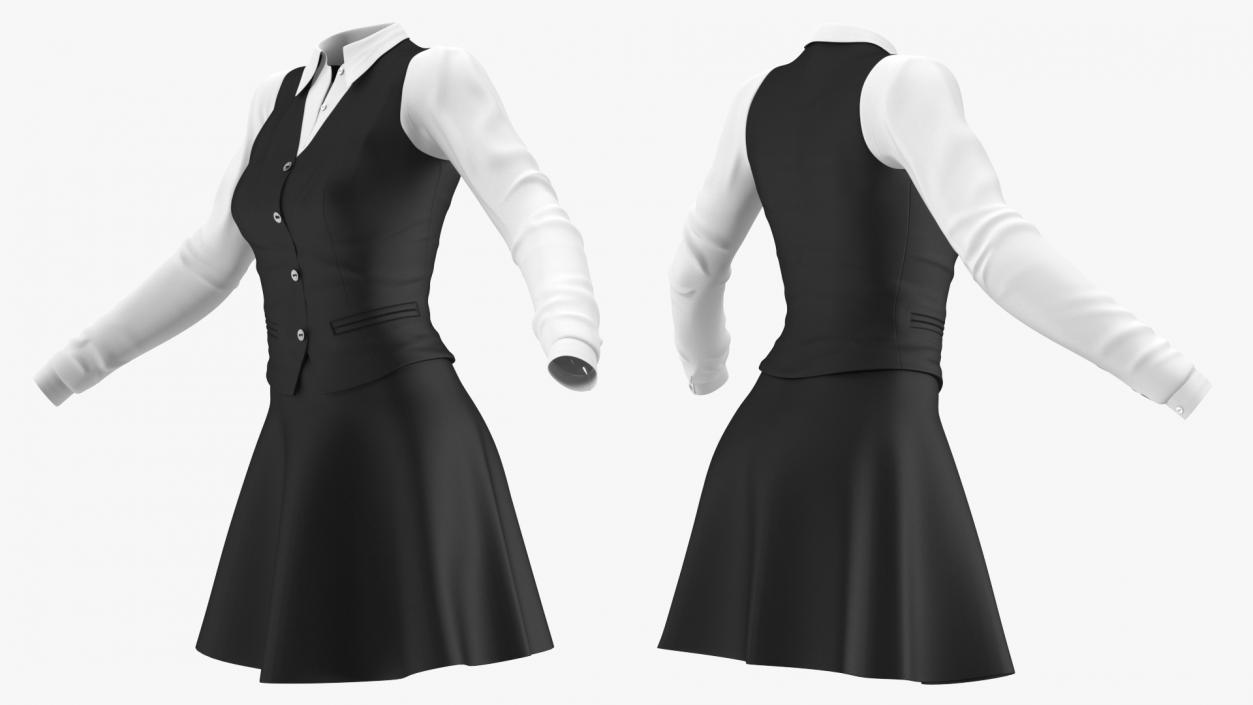 3D School Outfit model