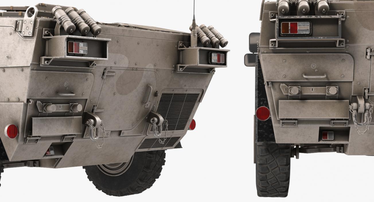 3D Fennek KMW 4x4 Armoured Vehicle Rigged model