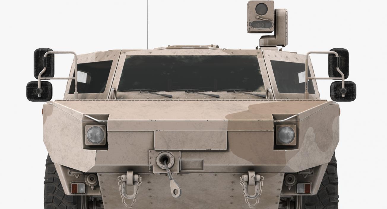 3D Fennek KMW 4x4 Armoured Vehicle Rigged model