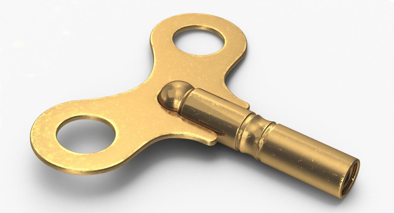 3D model Windup Toy Key Brass