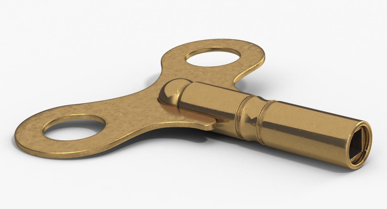 3D model Windup Toy Key Brass