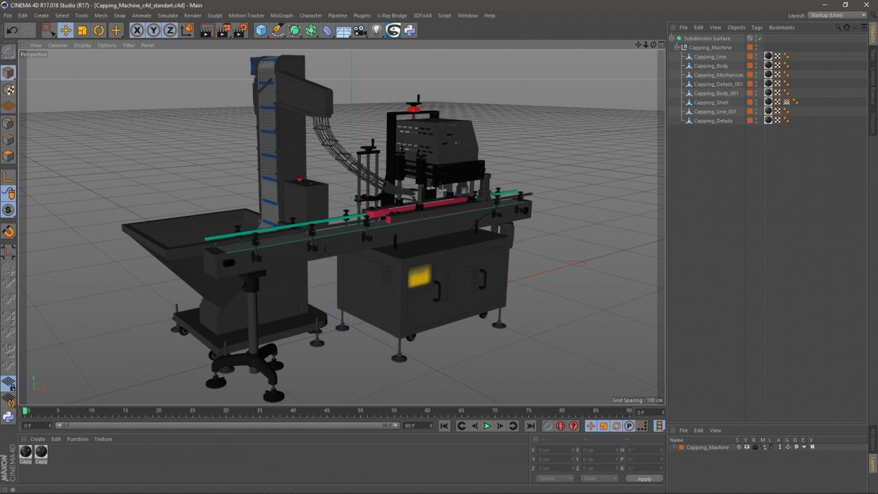 3D model Capping Machine