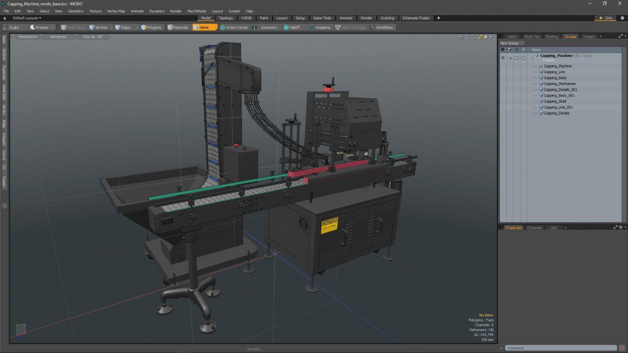 3D model Capping Machine