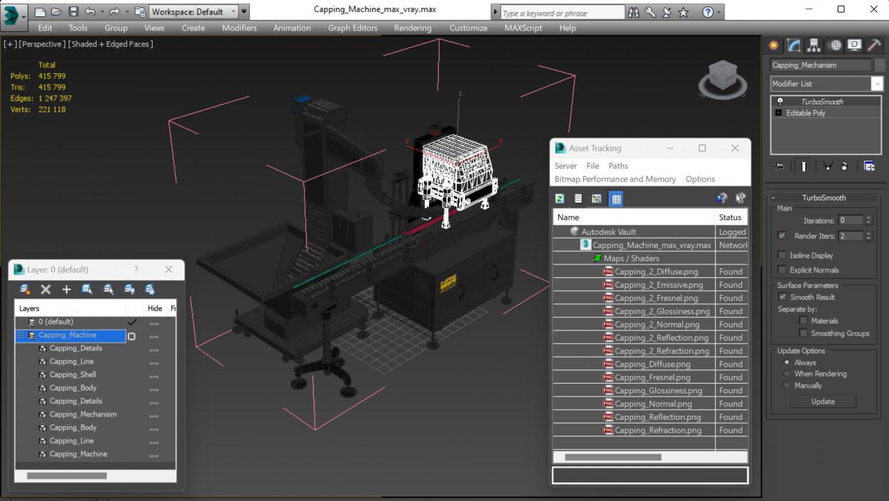 3D model Capping Machine