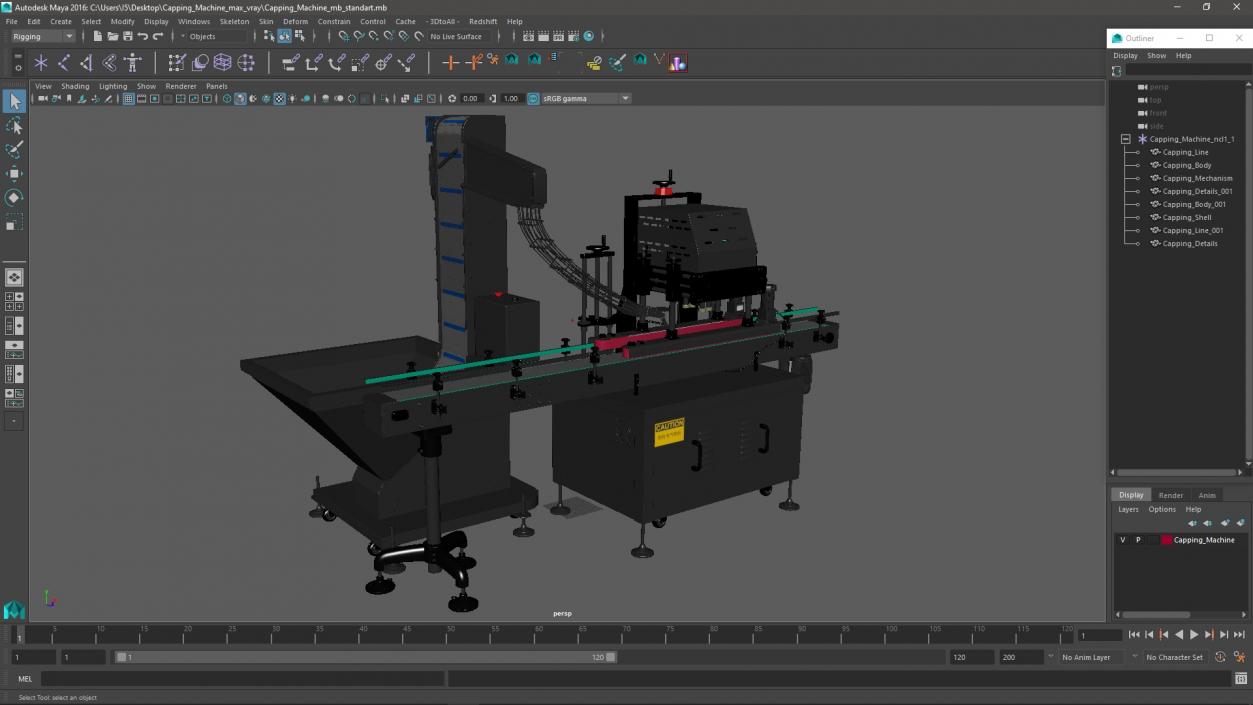 3D model Capping Machine