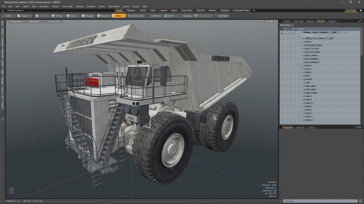 3D Mining Truck Liebherr T 282C model