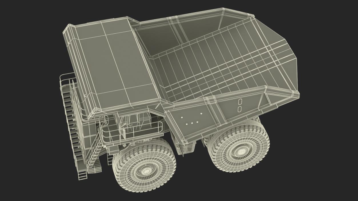 3D Mining Truck Liebherr T 282C model