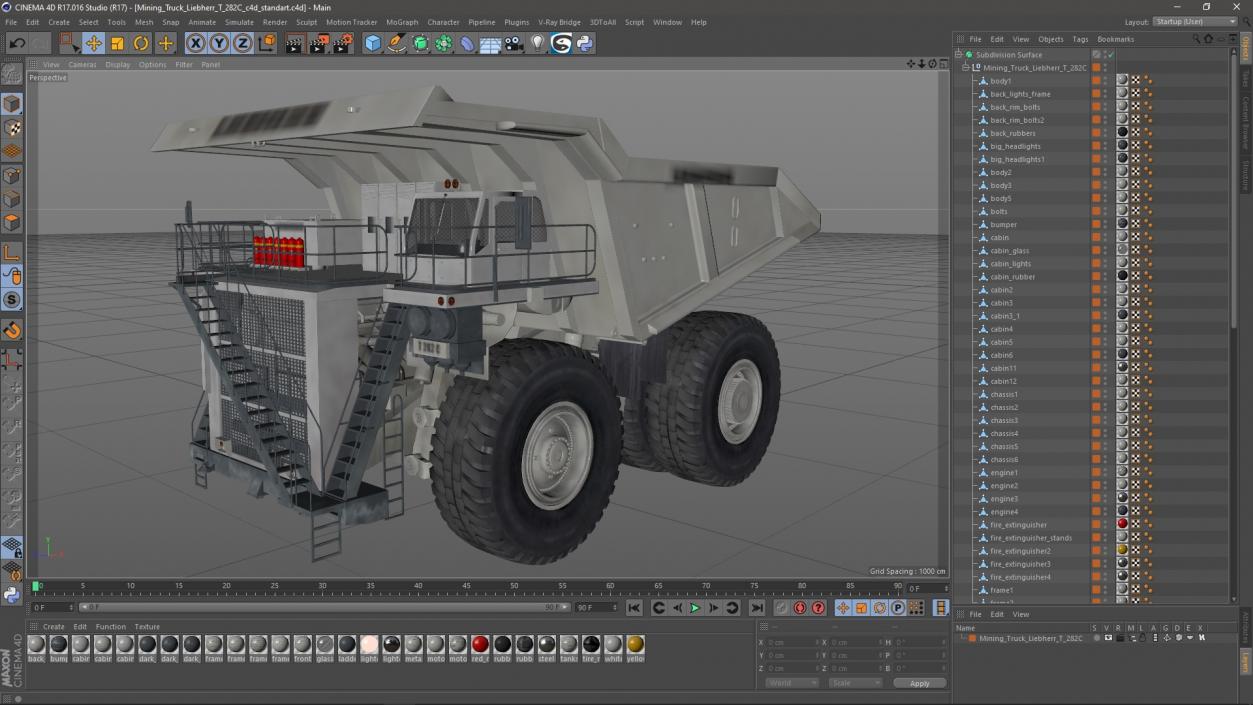 3D Mining Truck Liebherr T 282C model