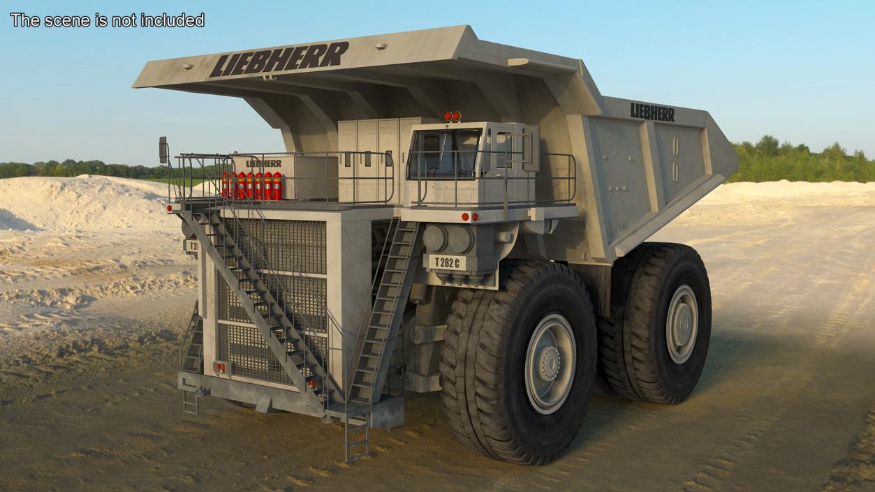 3D Mining Truck Liebherr T 282C model