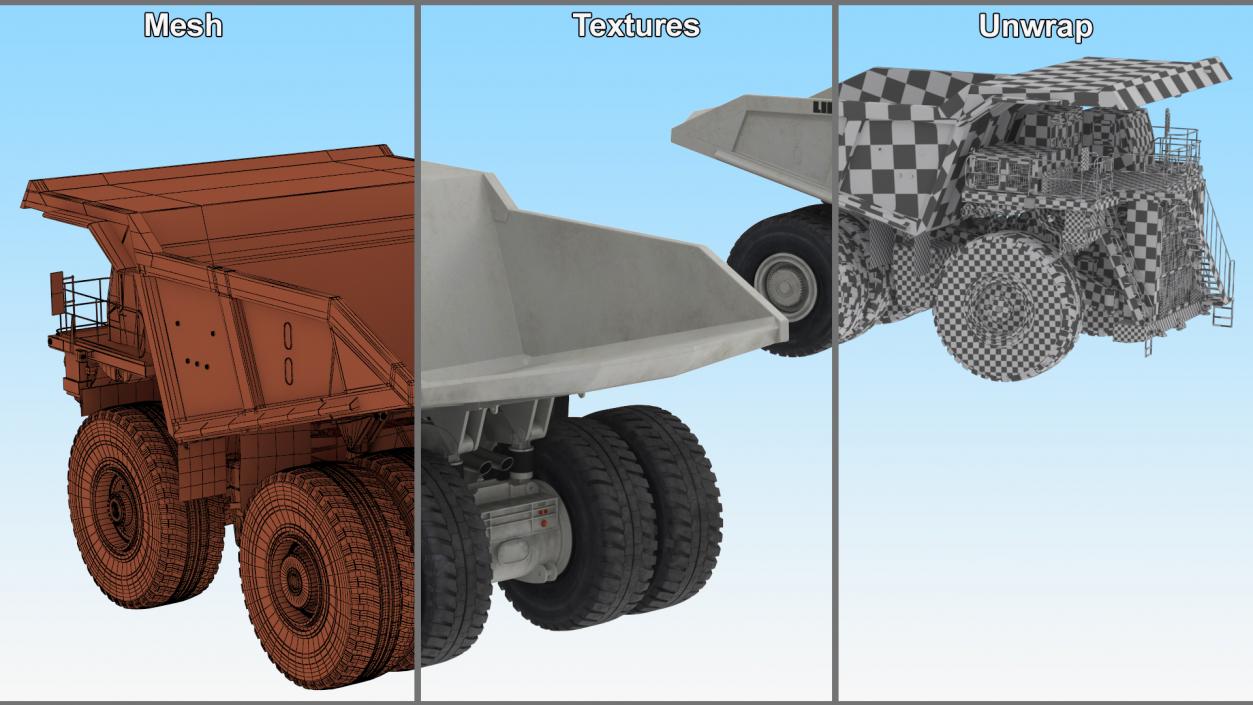 3D Mining Truck Liebherr T 282C model