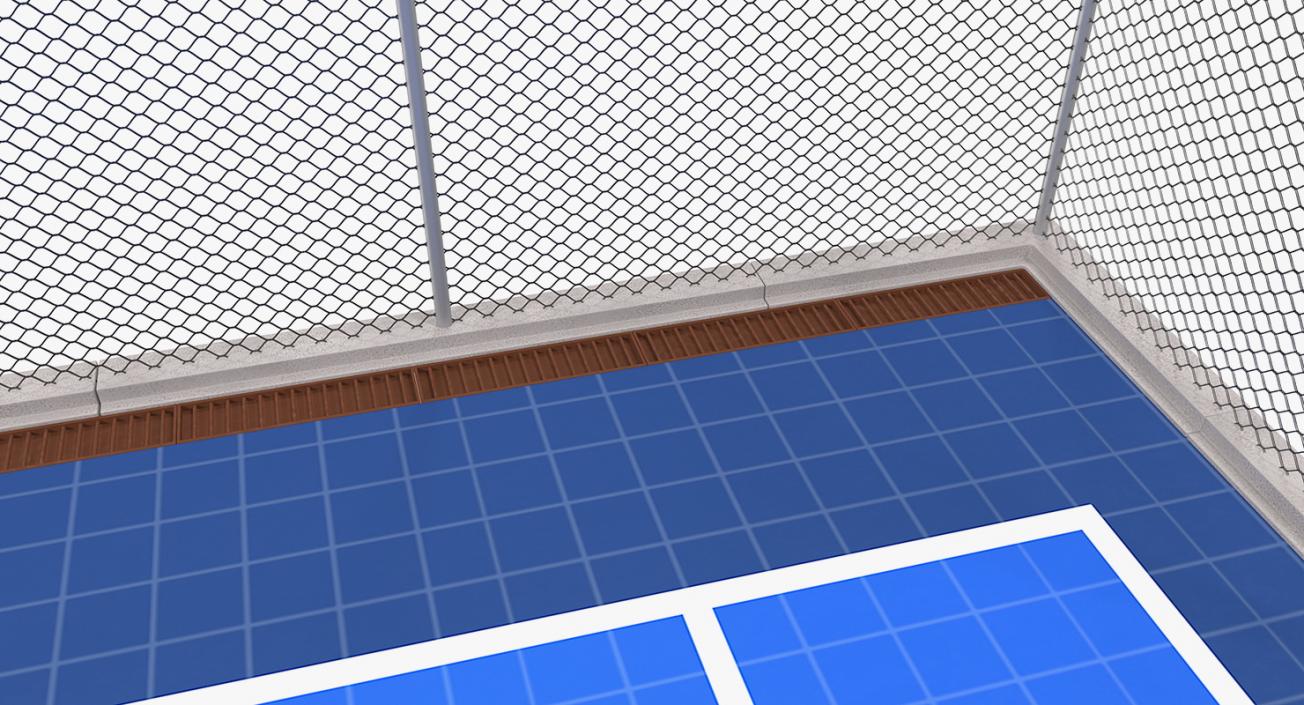 Outdoor Basketball Court 3D model