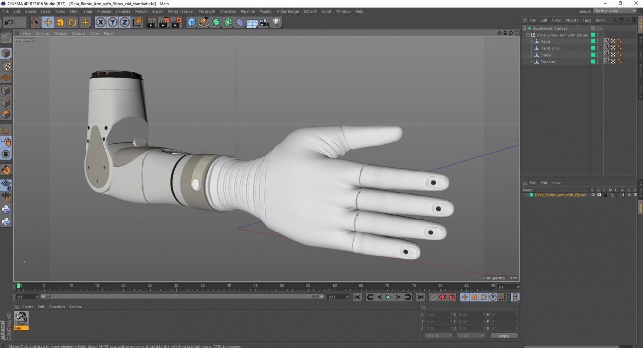 3D Deka Bionic Arm with Elbow