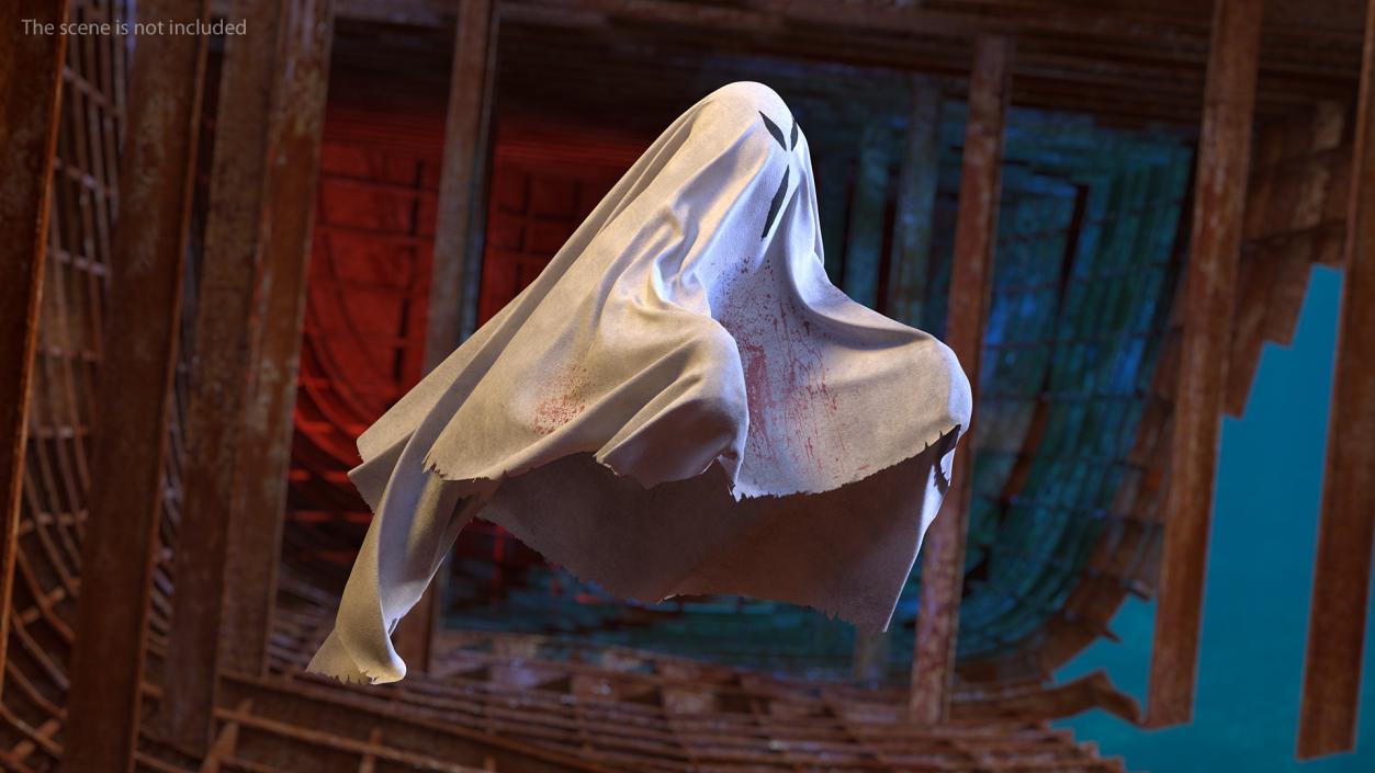 3D Evil Ghost Bedsheet Flying