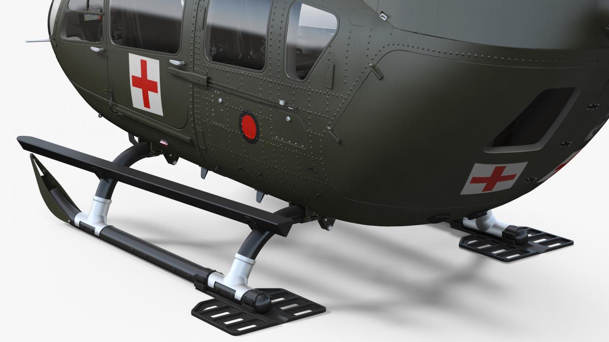 3D Eurocopter H-72 Lakota Helicopter model