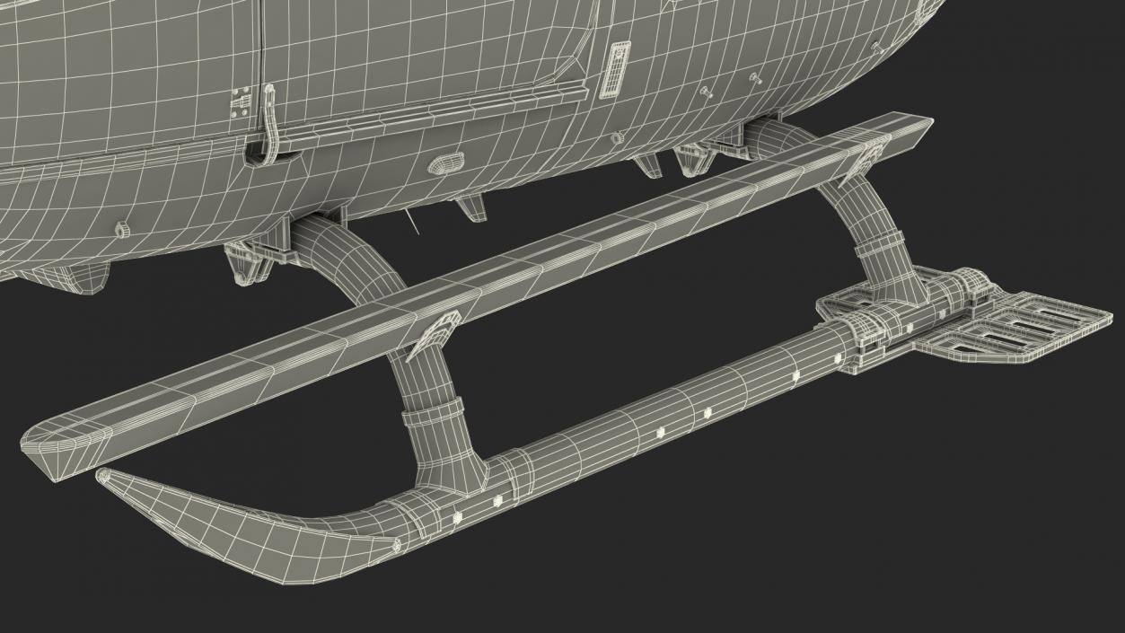 3D Eurocopter H-72 Lakota Helicopter model