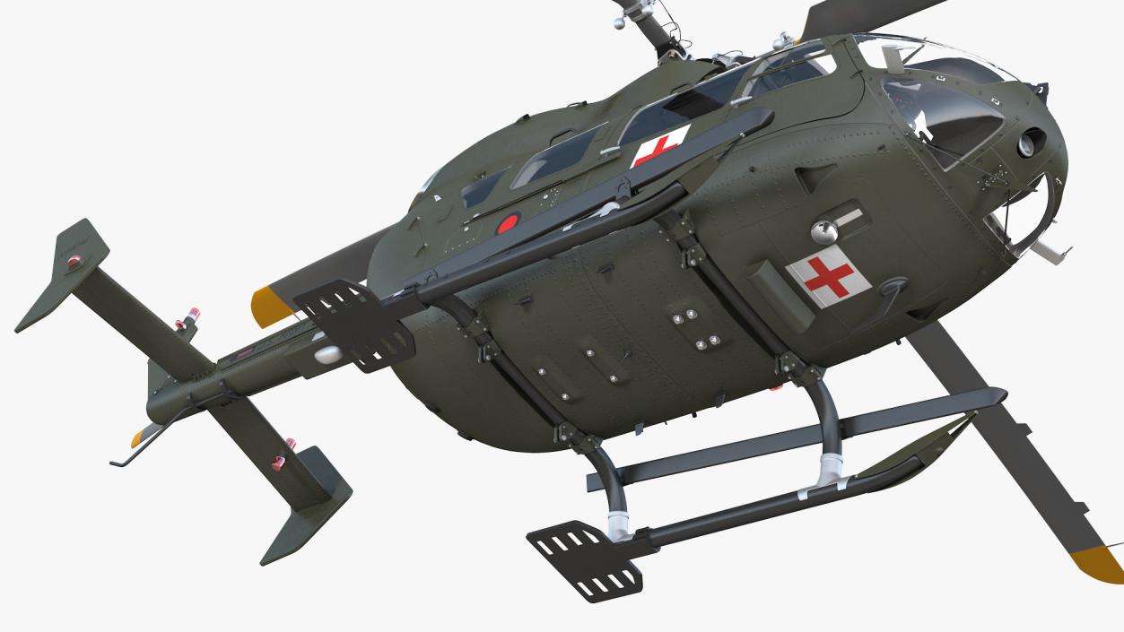 3D Eurocopter H-72 Lakota Helicopter model