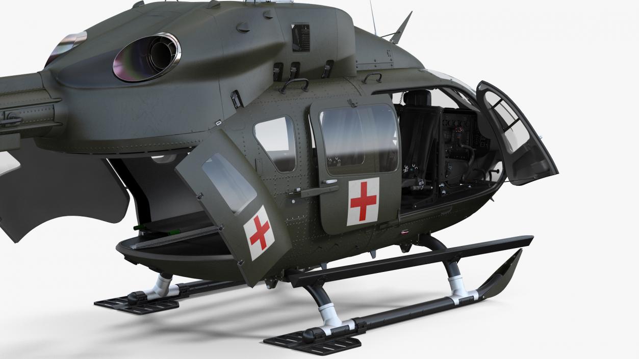 3D Eurocopter H-72 Lakota Helicopter model