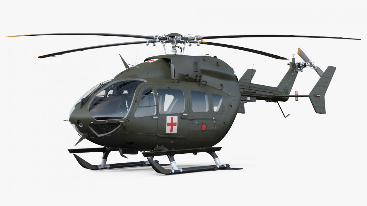 3D Eurocopter H-72 Lakota Helicopter model