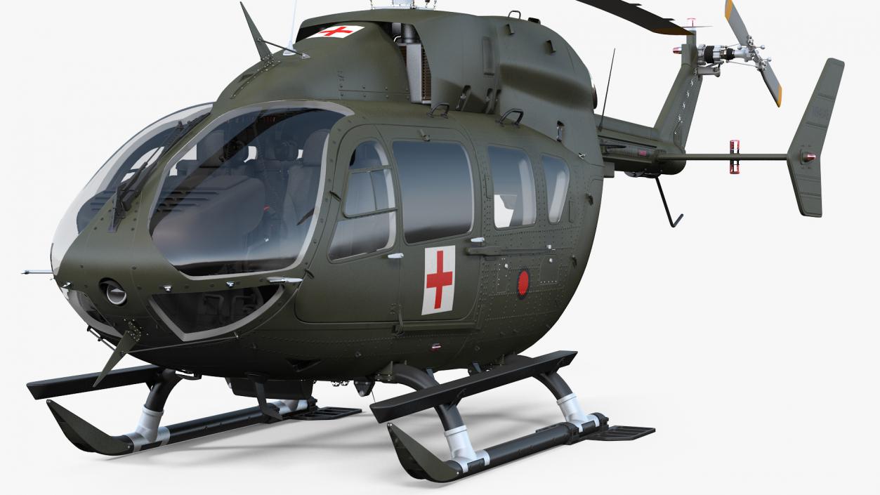 3D Eurocopter H-72 Lakota Helicopter model