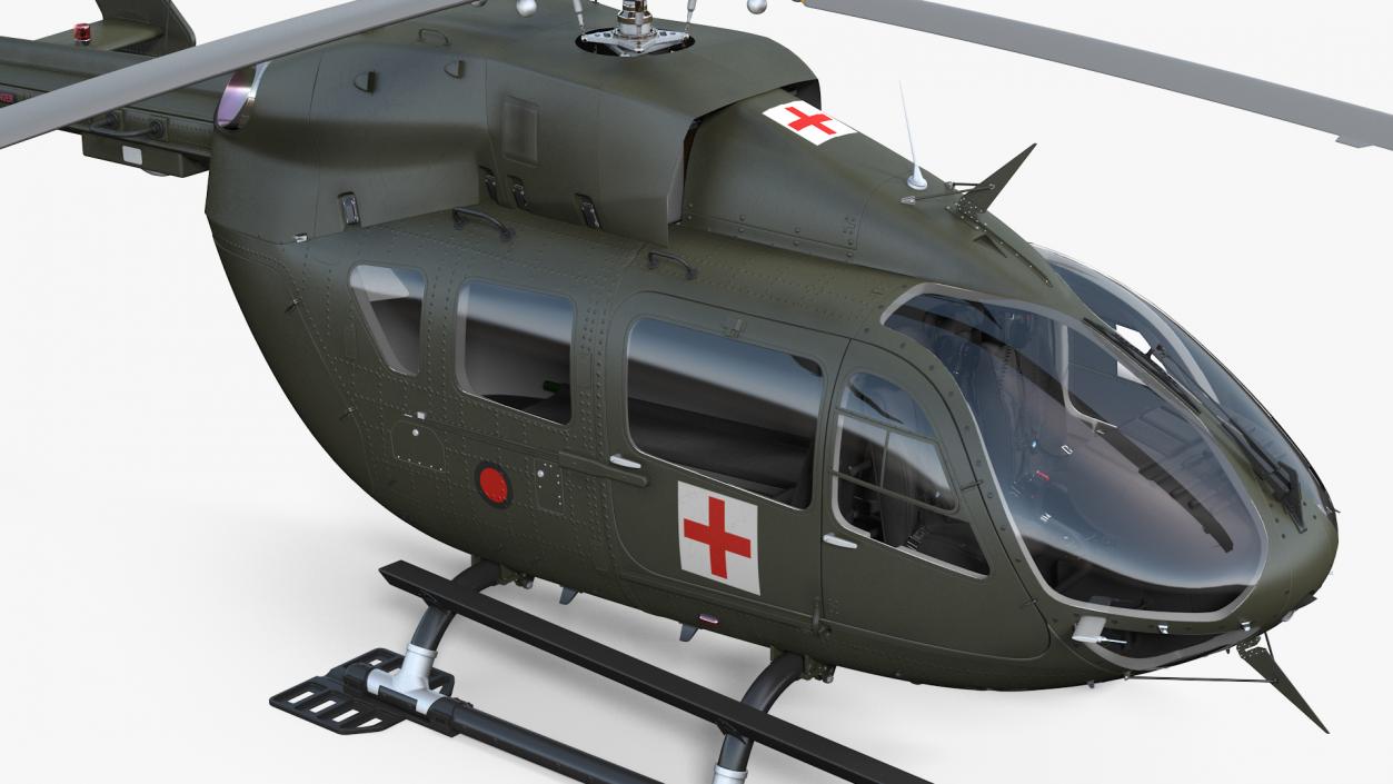 3D Eurocopter H-72 Lakota Helicopter model