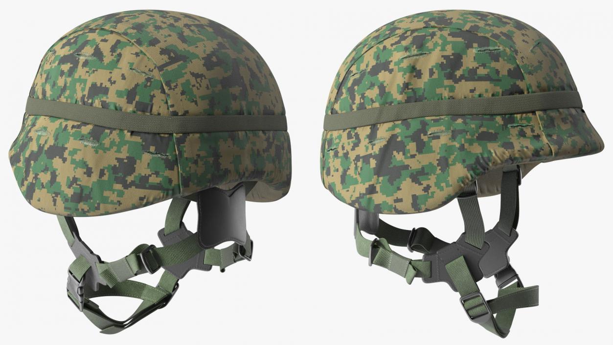 Lightweight Marine Helmet Digital Camo Cover 3D model