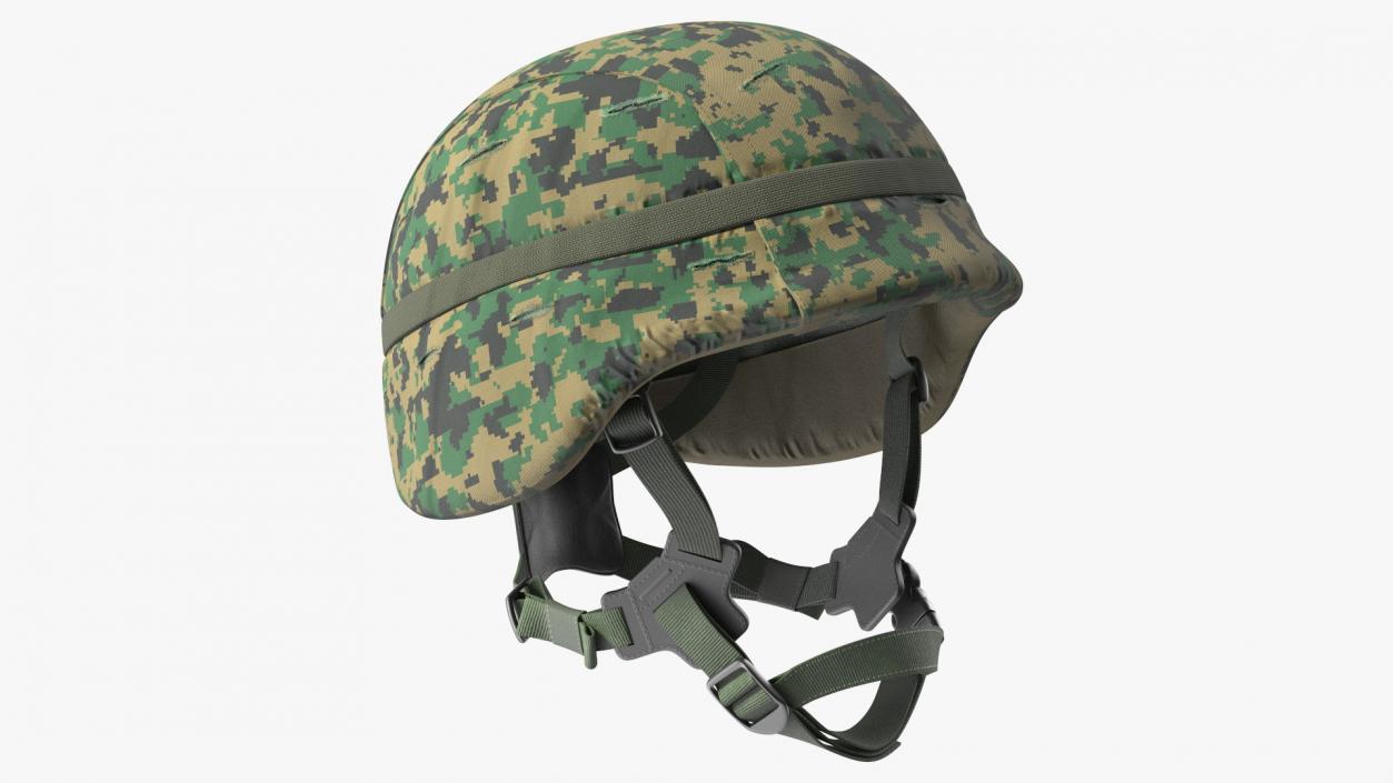 Lightweight Marine Helmet Digital Camo Cover 3D model