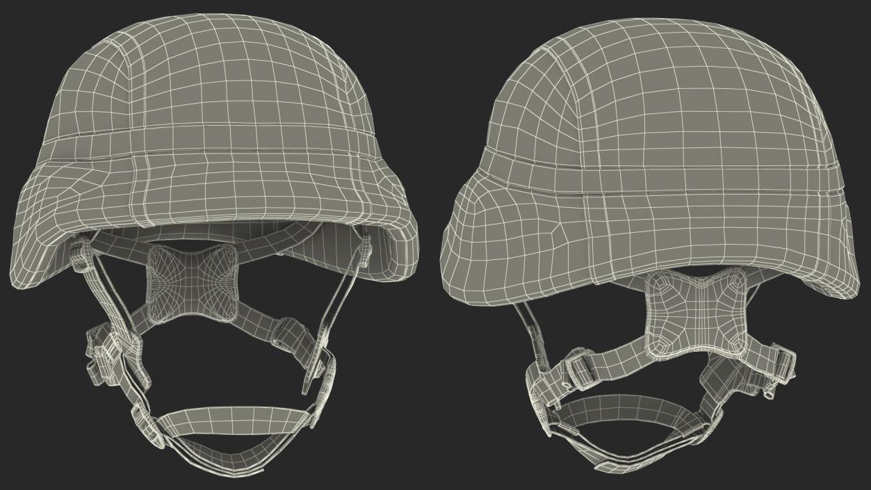 Lightweight Marine Helmet Digital Camo Cover 3D model