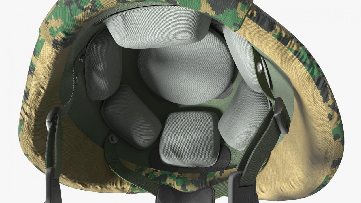 Lightweight Marine Helmet Digital Camo Cover 3D model