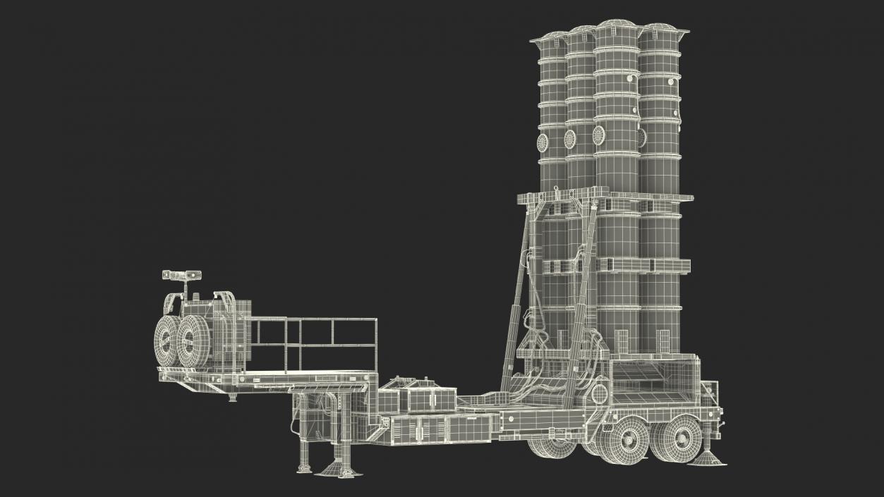 3D Israels Arrow-3 Missile Defense System model