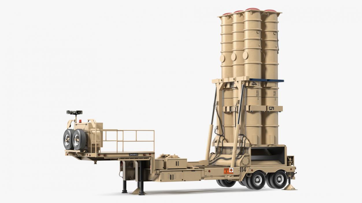 3D Israels Arrow-3 Missile Defense System model