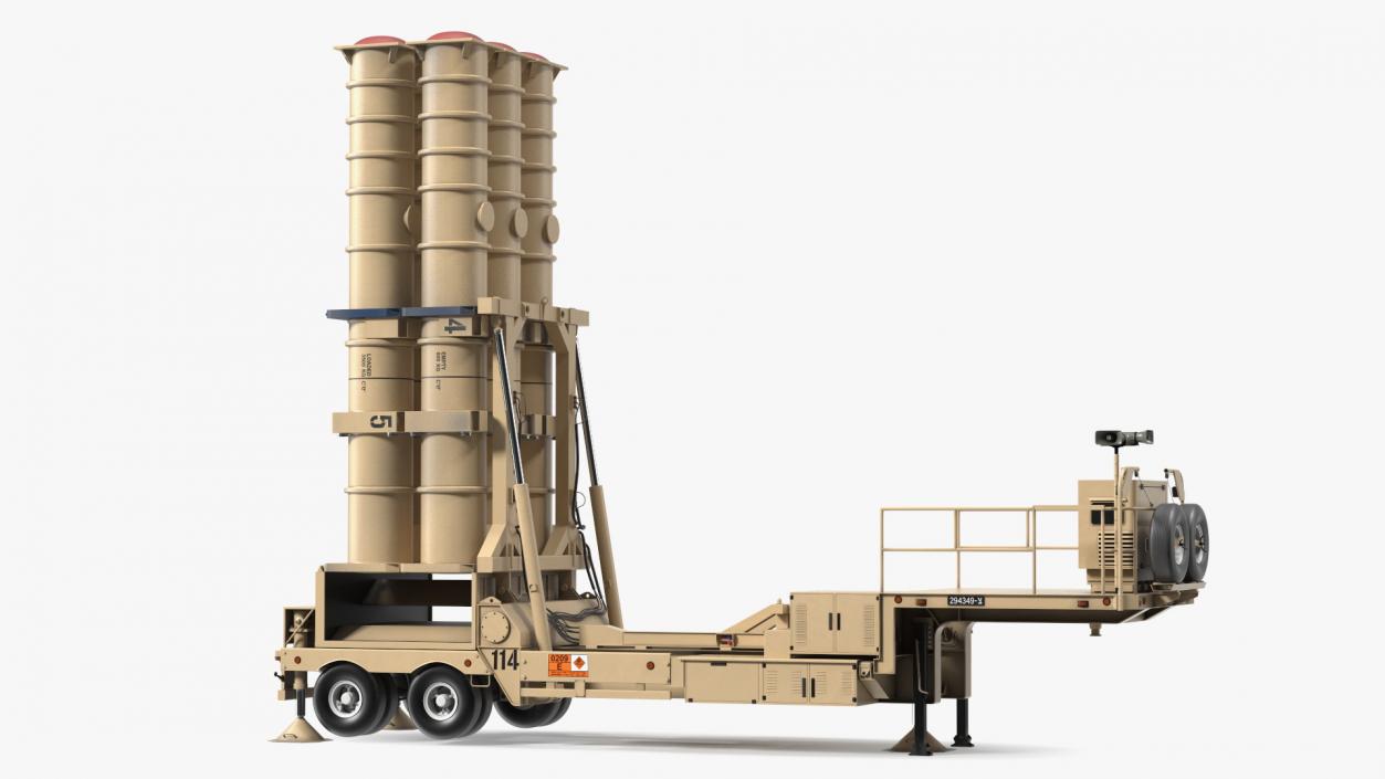 3D Israels Arrow-3 Missile Defense System model