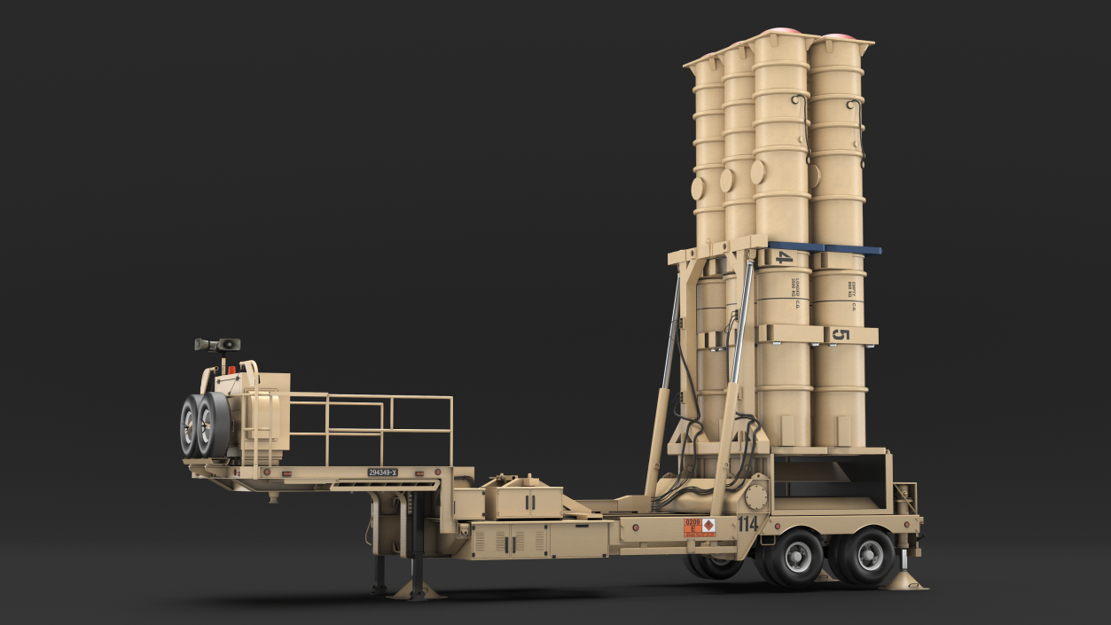 3D Israels Arrow-3 Missile Defense System model