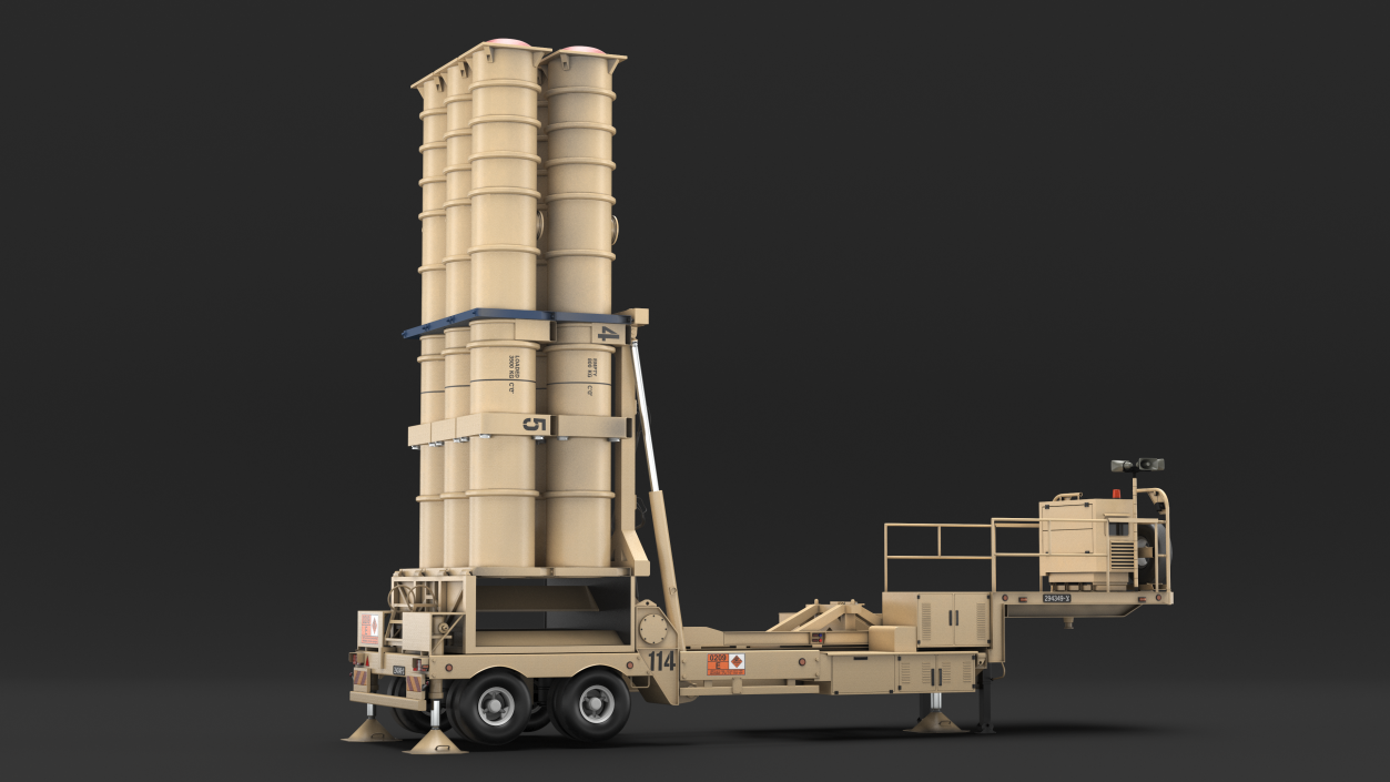 3D Israels Arrow-3 Missile Defense System model